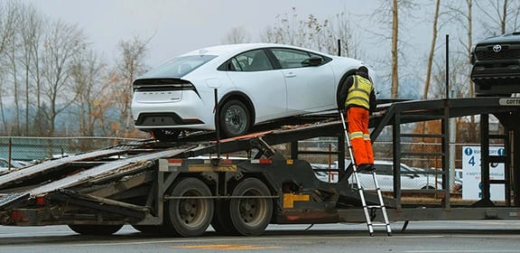 Open auto transport carrier